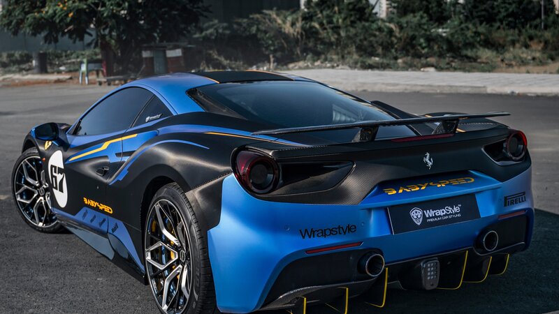 Ferrari 488 - Racing Blue Wrap - img 12 small