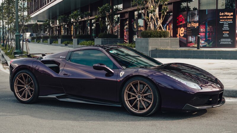 Ferrari 488 - Midnight Purple Wrap - img 1 small