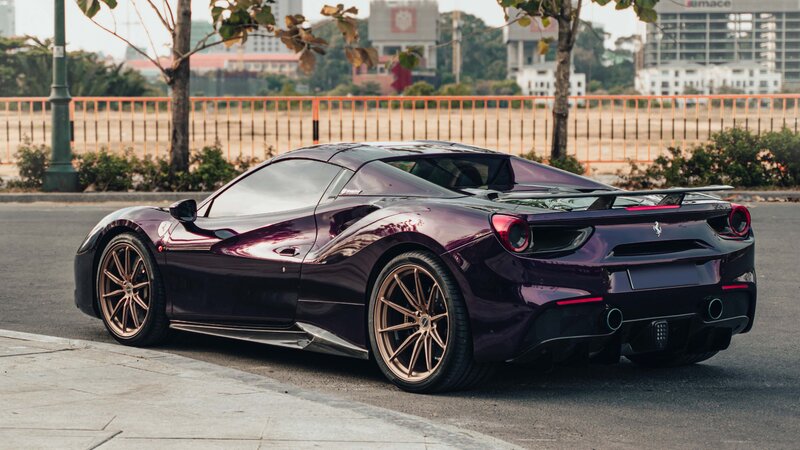 Ferrari 488 - Midnight Purple Wrap - img 3 small