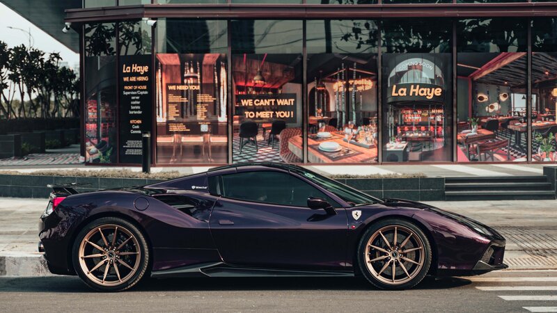 Ferrari 488 - Midnight Purple Wrap - img 4 small