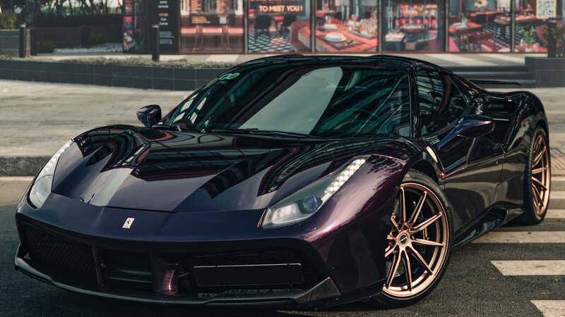 Ferrari 488 - Midnight Purple Wrap - img 6 small