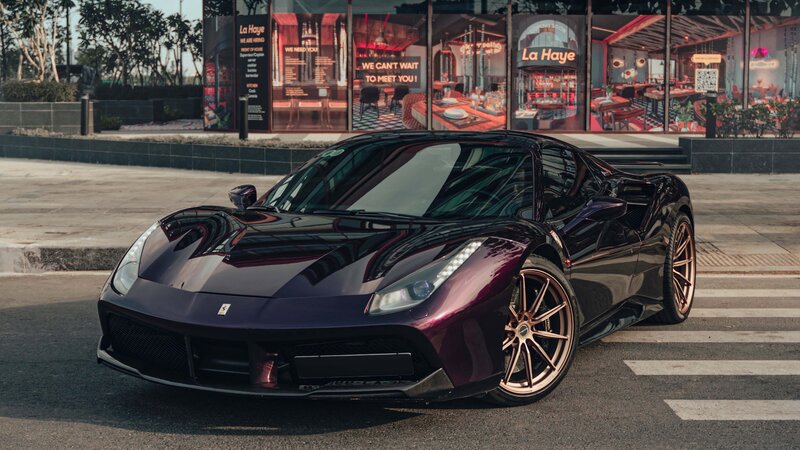 Ferrari 488 - Midnight Purple Wrap - img 7 small