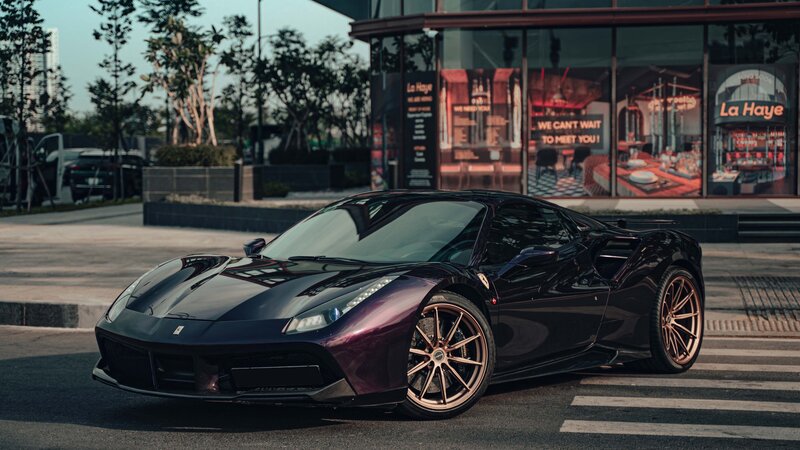 Ferrari 488 - Midnight Purple Wrap - img 8 small