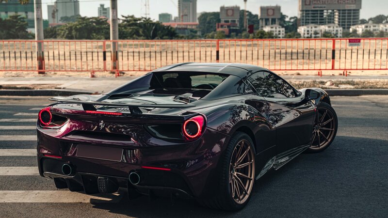 Ferrari 488 - Midnight Purple Wrap - img 9 small