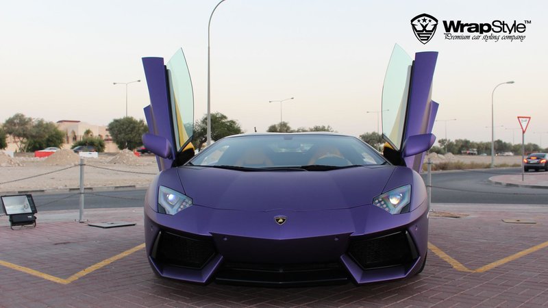 Lamborghini Aventador - Purple Metalic Matt wrap - img 2 small