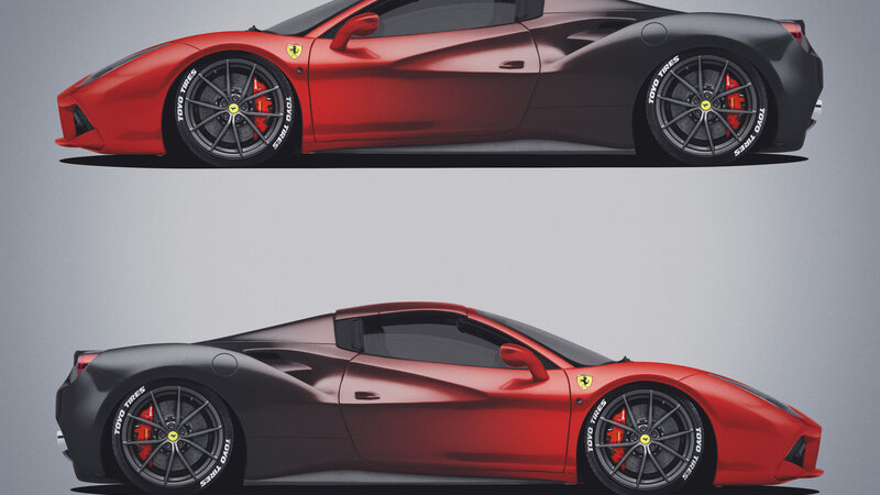 Ferrari 488 Spider - Gradient Design - img 3 small