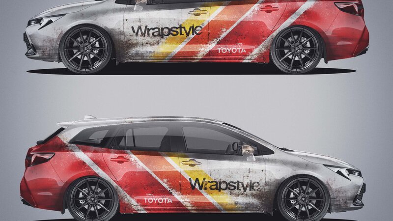 Toyota Corolla - Dirty Wrapstyle Design - img 1 small