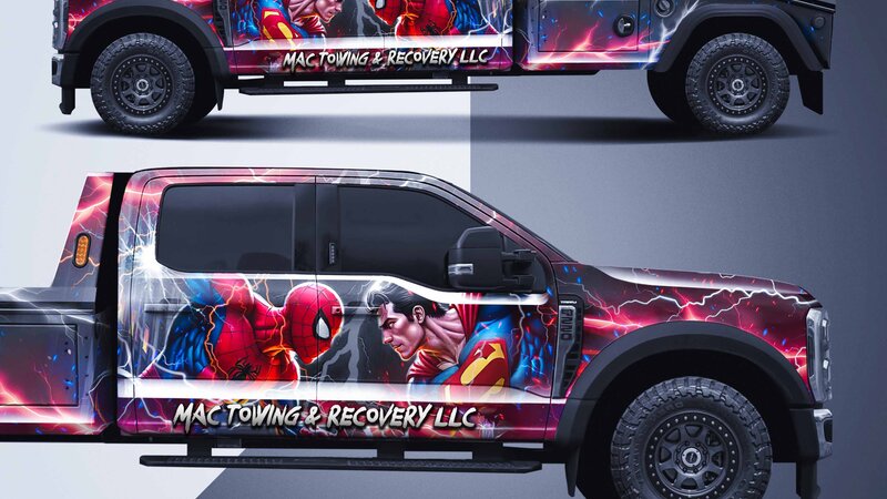 Ford F550 - Spiderman & Superman Design - img 1 small