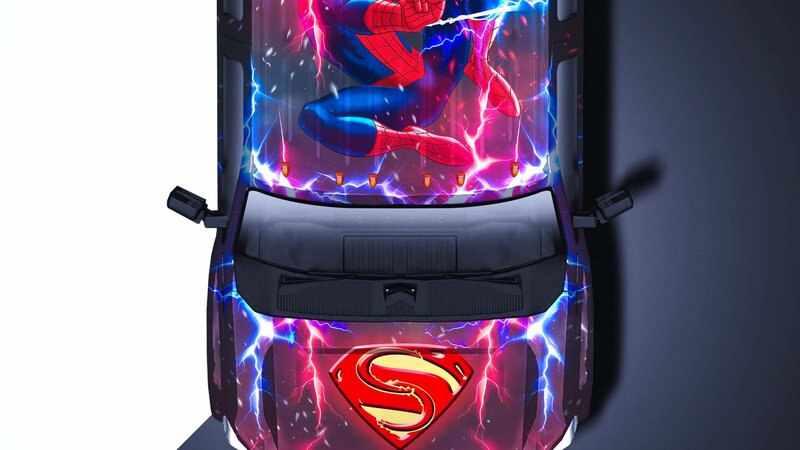 Ford F550 - Spiderman & Superman Design - img 5 small