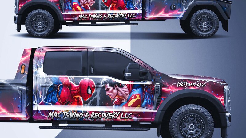 Ford F550 - Spiderman & Superman Design - img 2 small
