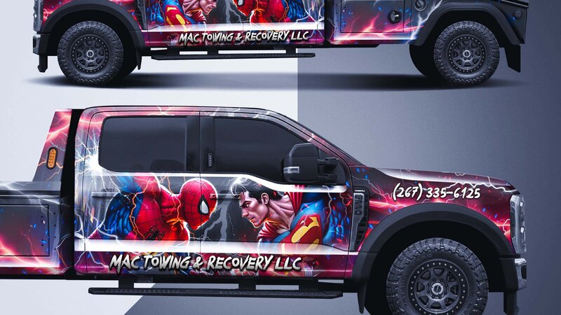 Ford F550 - Spiderman & Superman Design - img 3 small