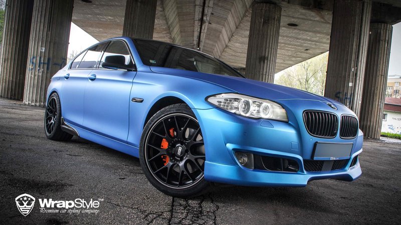 BMW M5 ACS - Blue Aluminium Matt wrap - img 2 small