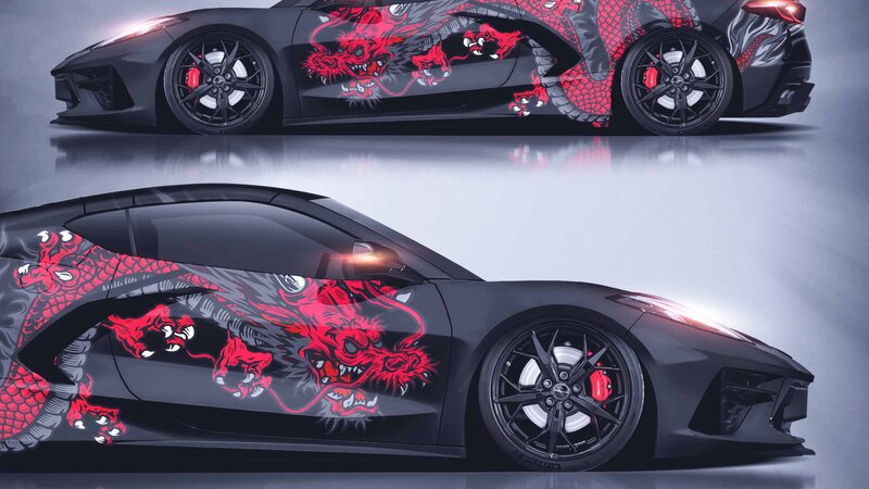 Chevrolet Corvette 2023 - Dragon & Samurai Design - img 1 small