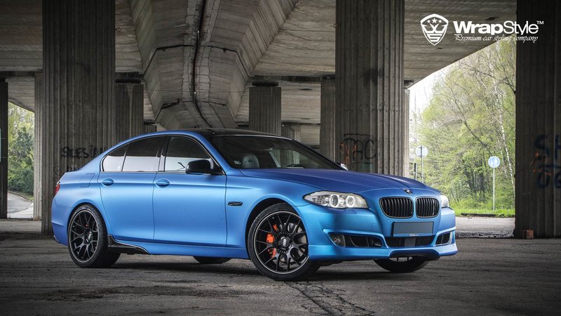 BMW M5 ACS - Blue Aluminium Matt wrap - img 1 small