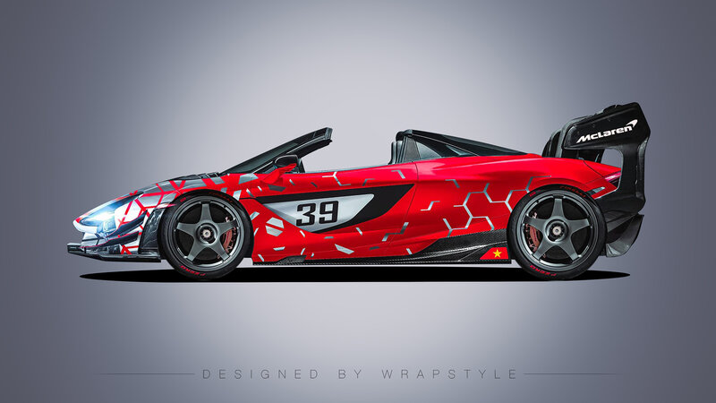 McLaren 750S - Red Chrome Design