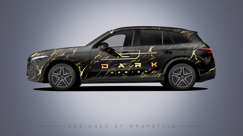 Mercedes-Benz GLC - Gold Marble Design