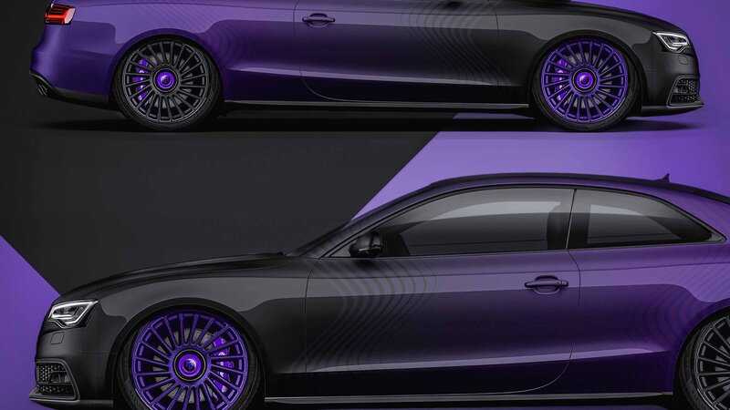 Audi S5 - Black & Purple Gradient Design - img 2 small