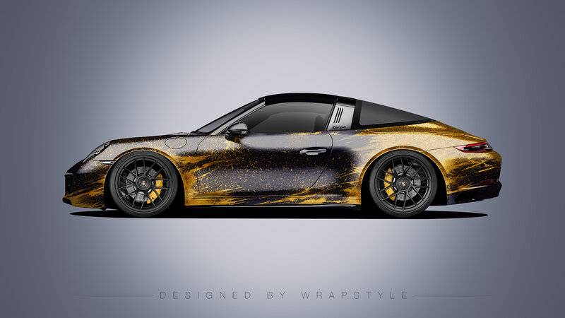 Porsche 991 Targa GTS - Gold Rain Design