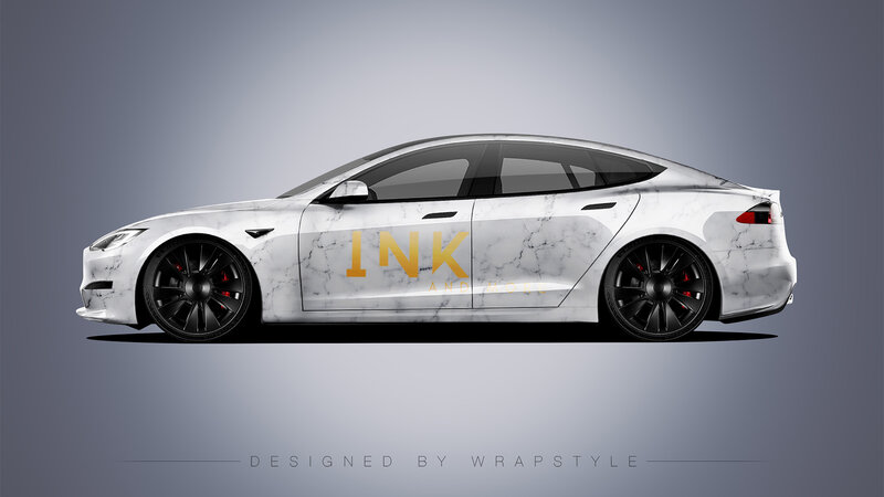 Tesla Model S - Marble Design
