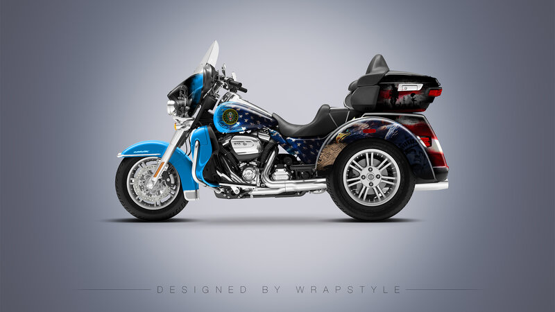 Harley-Davidson Tri Glide - Patriotic Design
