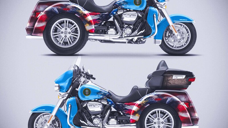 Harley-Davidson Tri Glide - Patriotic Design - img 2 small