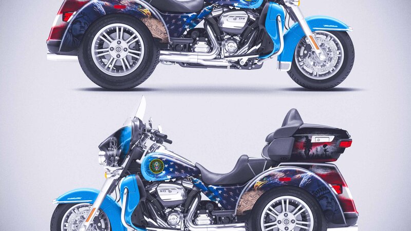 Harley-Davidson Tri Glide - Patriotic Design - img 4 small