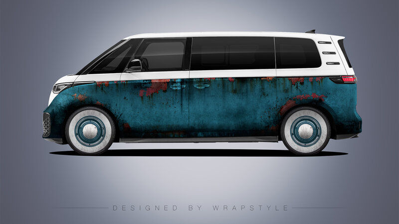 Volkswagen ID Buzz - Blue Rusty Design
