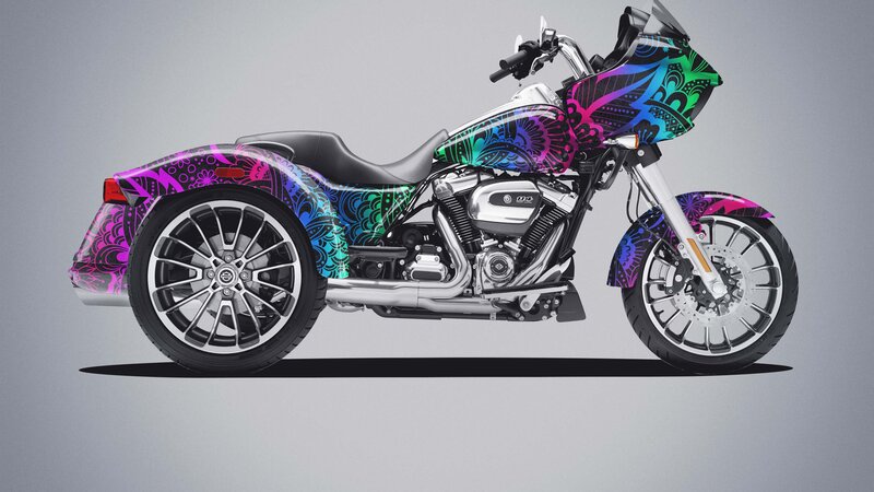 Harley Davidson Road Glide - Mandala Design - img 4 small