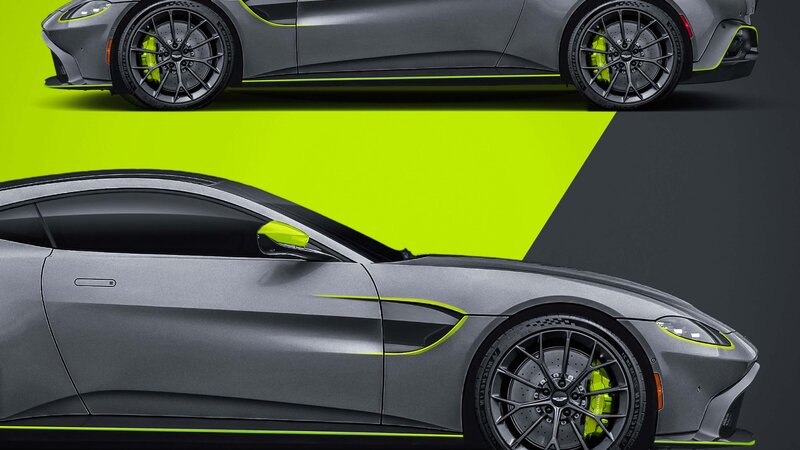 Aston Martin Vantage V12 - Green Stripes Design - img 1 small