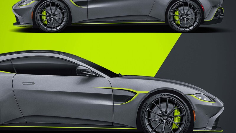 Aston Martin Vantage V12 - Green Stripes Design - img 3 small