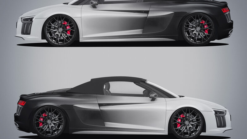 Audi R8 - Black & White Gradient Design - img 1 small