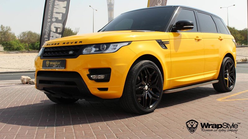 Range Rover Sport - Yellow Gloss wrap - img 4 small