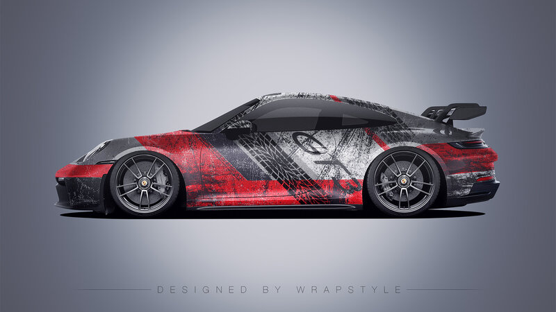 Porsche 992 Coupe - Grunge Design