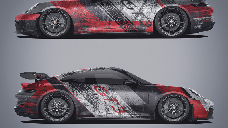 Porsche 992 Coupe - Grunge Design - img 1 small