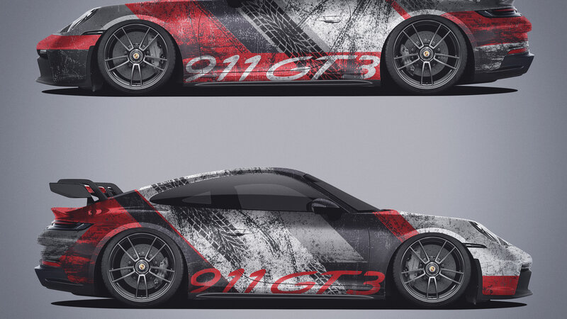 Porsche 992 Coupe - Grunge Design - img 2 small