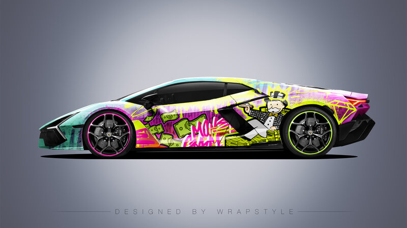 Lamborghini Revuelto - Billionaire Pop Art Design
