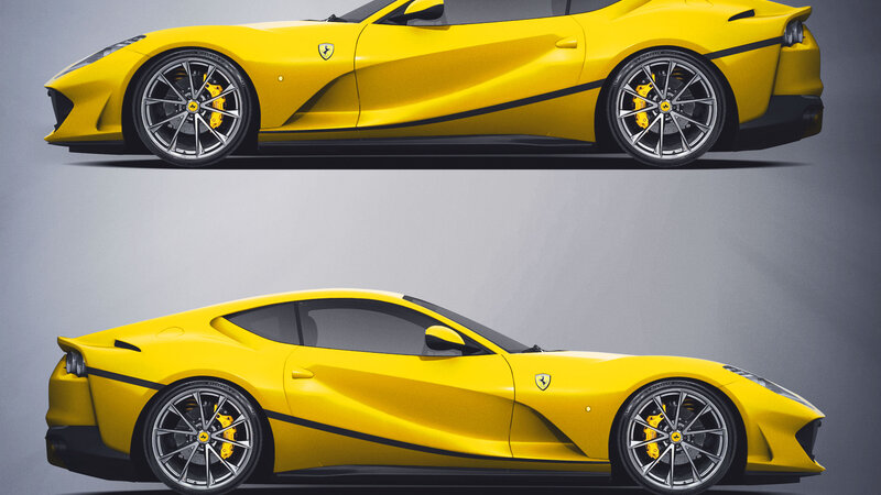 Ferrari 812 Superfast - Black Stripe Design - img 1 small