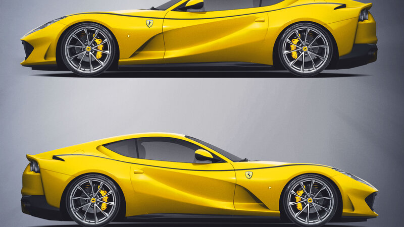 Ferrari 812 Superfast - Black Stripe Design - img 2 small