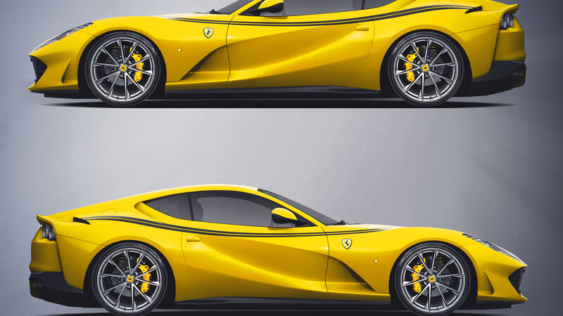 Ferrari 812 Superfast - Black Stripe Design - img 3 small