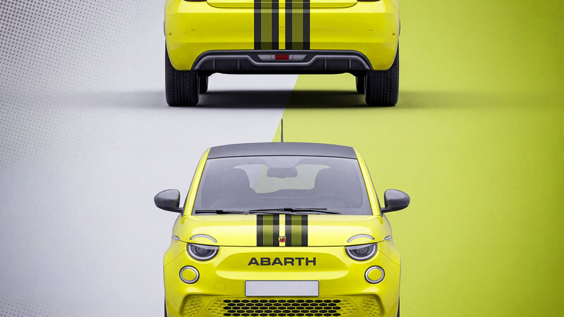 Abarth 500e - Retro Racing Stripes - img 2 small