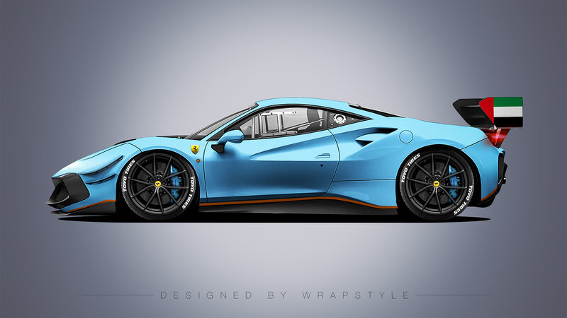 Ferrari 488 Challenge Evo - Emirates Design