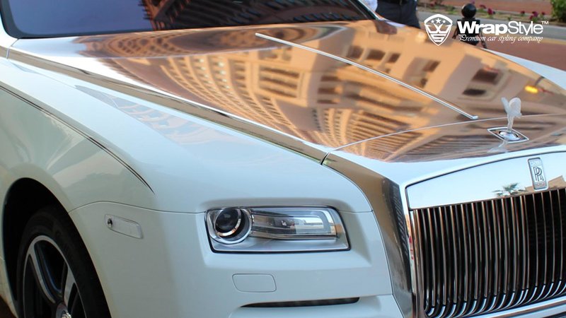 Rolls-Royce Wraith - Silver Chrome wrap - img 1 small