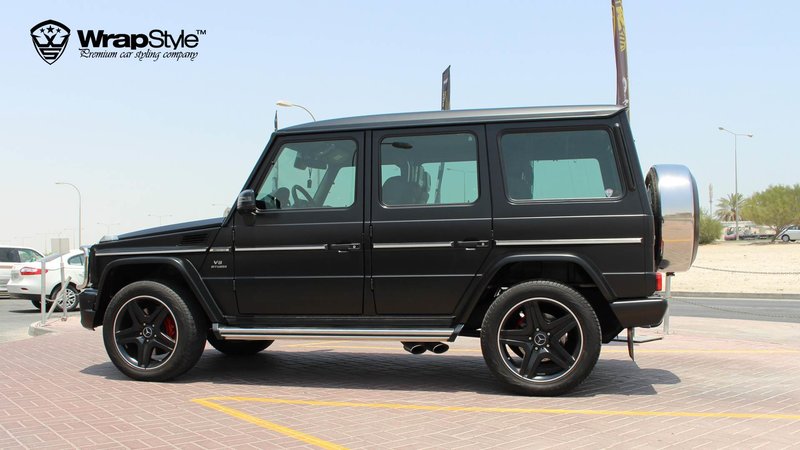 Mercedes G63 - Black Satin wrap - img 2 small