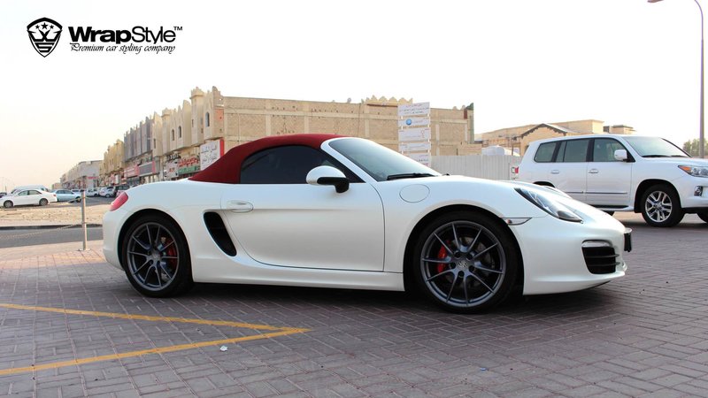 Porsche Boxter - White Pearl Satin wrap - img 3 small