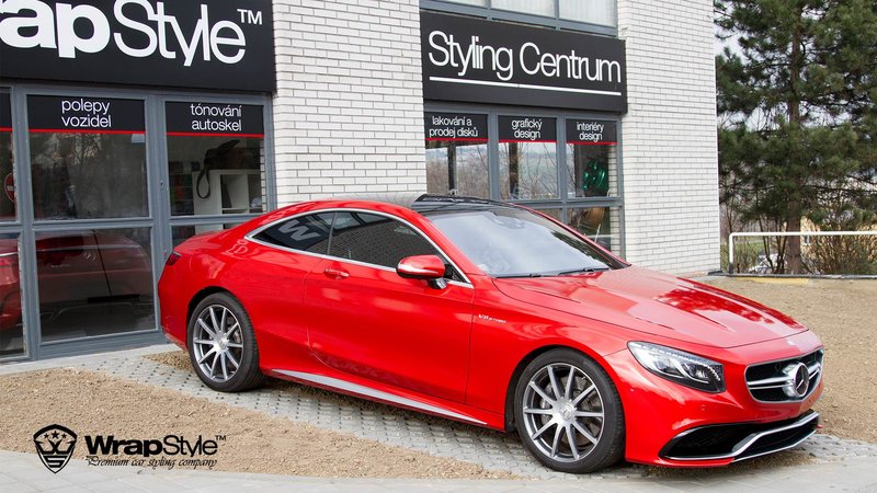 Mercedes SS Coupe -  Red Gloss wrap - img 4 small