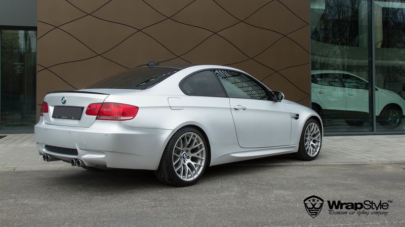 BMW M3 - Silver Matt Chrome wrap - img 2 small