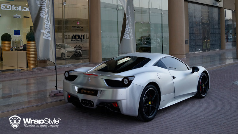 Ferrari 458 Italia - Silver Chrome wrap - img 3 small