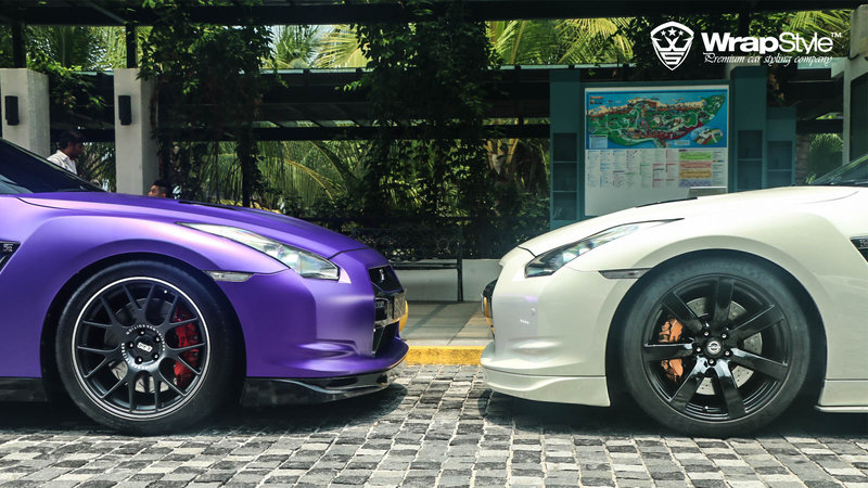 Nissan GTR - Purple Matt Chrome wrap - img 1 small