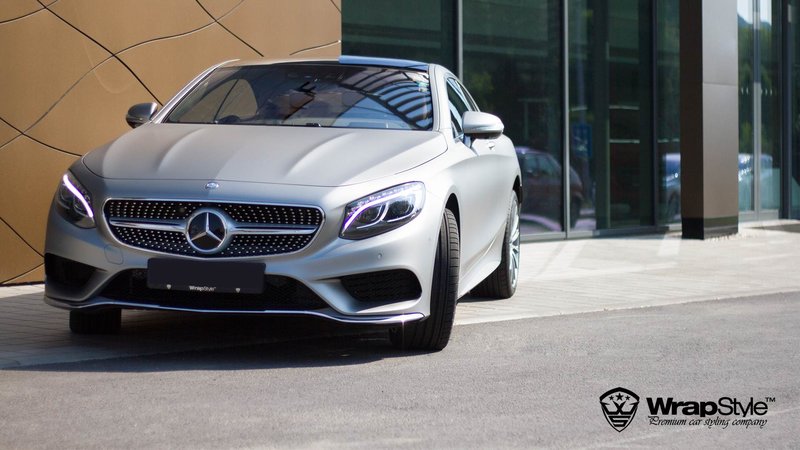 Mercedes S63 Coupe - Steel Matt wrap - img 1 small