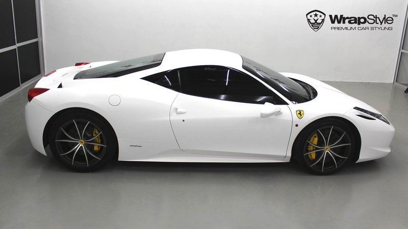 Ferrari 458 Italia - Satin White wrap - img 3 small